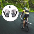 thumbnail image 4 of Par de guantes de ciclismo Unisex bicicleta medio bicicleta acolchado Blanco S Sharpla Guantes de ciclismo, 4 of 7