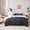 Balck, variant on Manfei Orange Bedding Twin Size,Silver Ombre Comforter Sets with Sheets,Modern Aesthetic Art Bedding Sets Twin Size,Breathable Room Decoration Reversible,7pcs