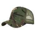 thumbnail image 1 of Qarigey Camo Mesh Trucker Gorra de béisbol Hombres Camuflaje Masculino Summer Hat Hombres Cap Trucker Hip Hop Dad Gorra Sombreros Sombreros ejercito verde Qarigey OD2723-01B, 1 of 6