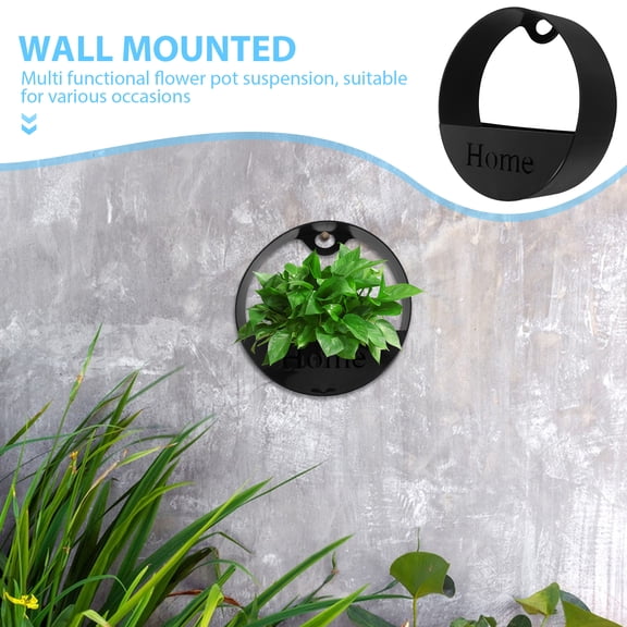 AURARMLET Wall Mounted Plant Pot with Hanging Hole for Balcony and Living Room Decor