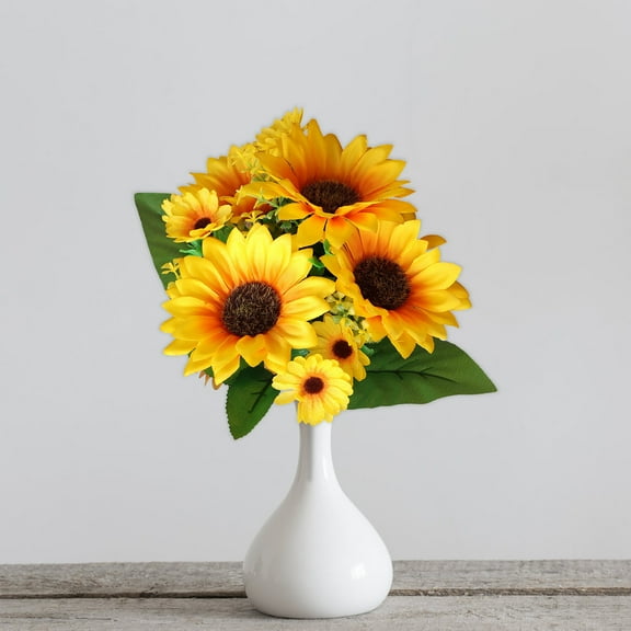 ZXNWN Clearance 13 Heads Artificial Sunflower Bouquet, Sunflower Wedding Flower, Home Decoration Wedding Decor