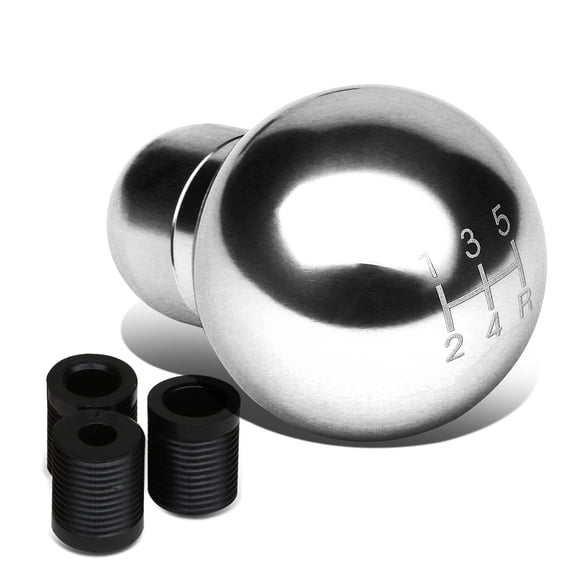 DNA Motoring SK-ROUND-CH M8/M10/M12 Aluminum 5-Speed Manual Transmission Short Shifter Knob (Chrome)