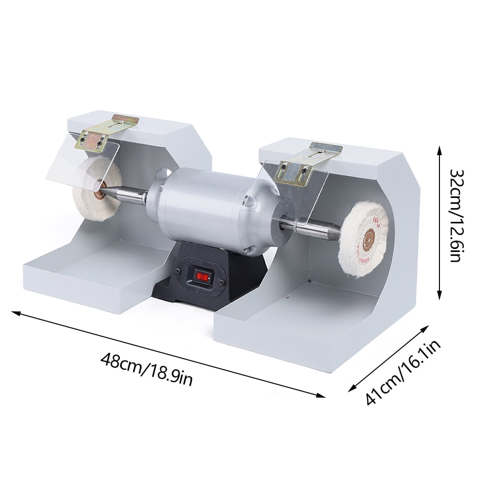 Miumaeov Polish Machine Desktop Grinder Vacuum Pipe Gem Jade Tabletop Saw Machine Bench Lathe Table Saw Grinding Cutting Machine Multi-Functional Electric Grinding Table Saw