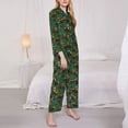 thumbnail image 3 of Balery Scraper Pattern Pajama Sets for Women Long Sleeve 2 Piece Sleepwear Loungewear Sets Soft PJ's with Pockets Long Sleeve Comfy Pj Sets-X-Large, 3 of 7