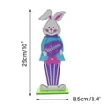 thumbnail image 3 of Chmadoxn Easter Decorations, Wooden Easter Desktop Decoration Letter Tabletop Sign Ornaments Easter Table Decoration for Home Office Easter Party, 3 of 5