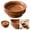 B, variant on Walnut Wood Snack Bowl, 3.9 Inch High Footed Small Serving Bowl for Nuts, Candy, Fruit, Dessert, Tea Table Decor