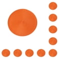 thumbnail image 3 of Cateissary Manteles individuales inodoros, amplia aplicación, resistentes y duraderos, modernos, simples, redondos, manteles individuales, color naranja 10Conjunto, 3 of 6