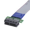 thumbnail image 4 of Cable Cable De Extensión PCIE 1X Extensor De Tarjeta Vertical Cinta Adaptadora Macho A Hembra De Doble Velocidad EP051, 4 of 7
