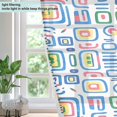 thumbnail image 4 of Yayeee Window Curtains Set of 2 for Living Room Light Filtering 63"x52", Blue Retro Pattern, 4 of 7