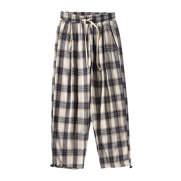 Pantalones largos para hombre y mujer, de algodón y lino, holgados, informales, con cintura elástica, para yoga y para el hogar.