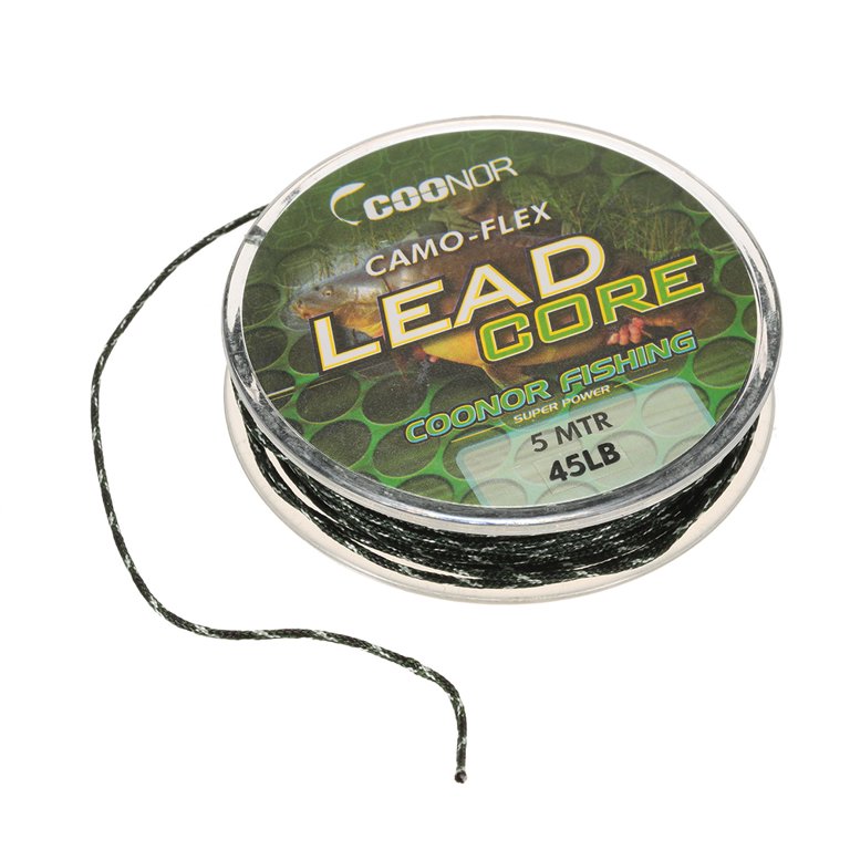 45lb 5m Leadcore Braided Camouflage Carp Fishing Line Hair Rigs