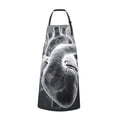 thumbnail image 2 of Picia Heart Illustration Waterproof Apron for Unisex Adult - Adjustable Bib Apron with Pockets, Ideal for Cooking, Gardening, Painting, and Household Chores, 2 of 9
