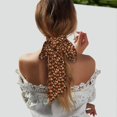 thumbnail image 5 of Easygdp Christmas Gingerbread Cookies Neck Scarf Printed Scarves Head for Women'S Fashion Satin Scarfs For Bag Hair for Dating, Travel, 5 of 6