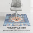 thumbnail image 4 of 40" x 54" Las Cruces Blue & Orange 1/4" Rug’d Chair Mat™, 4 of 7