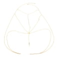 thumbnail image 3 of Circle Chain Bra Body Chain Clothing Chain, Metal Brass Bar Pendant, Body Chain, 3 of 6