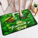 thumbnail image 5 of Decoraciones del Día de San Patricio Alfombra del Día de San Patricio Tres tamaños Felpudo de entrada de lana sintética Felpudo de baño antideslizante Patrón de dibujos animados Decoración del Día de, 5 of 6