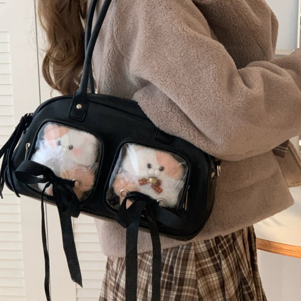 Clear Messenger Bag Fashion Ita Bag Shoulder Crossbody Bag Satchel Handbag