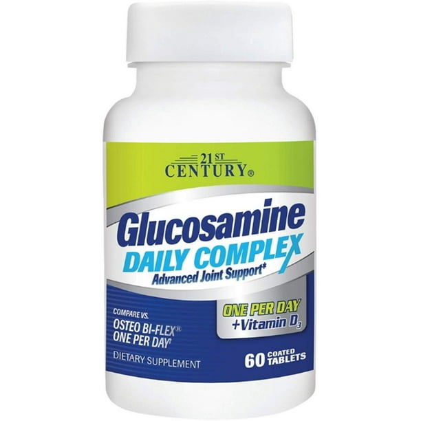 21st Century Glucosamine Daily Complex + Vitamin D3 Tablets, 60 Each