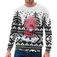 thumbnail image 4 of PMUYBHF Chandail à Capuche pour Hommes Mode Automne et Hiver Décontracté Imprimé de Noël Manches Longues Chandails en Molleton Graphiques Col Rond, 4 of 4