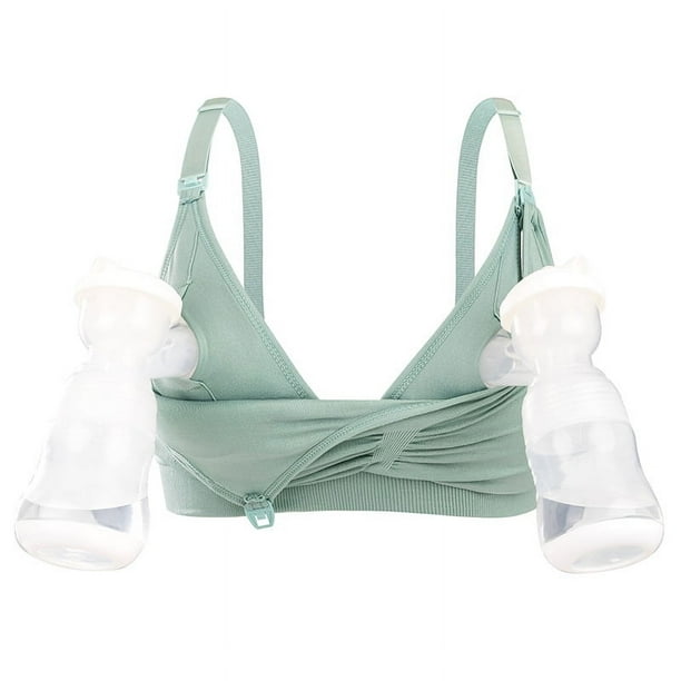 Ropa interior para amamantar sin manos, sujetador para lactancia sin aro de acero, corsé para mujeres embarazadas