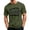 Army Green, variant on Oktoberfest Tops for Men Classic Beer Festival Pattern Short Sleeve Tees