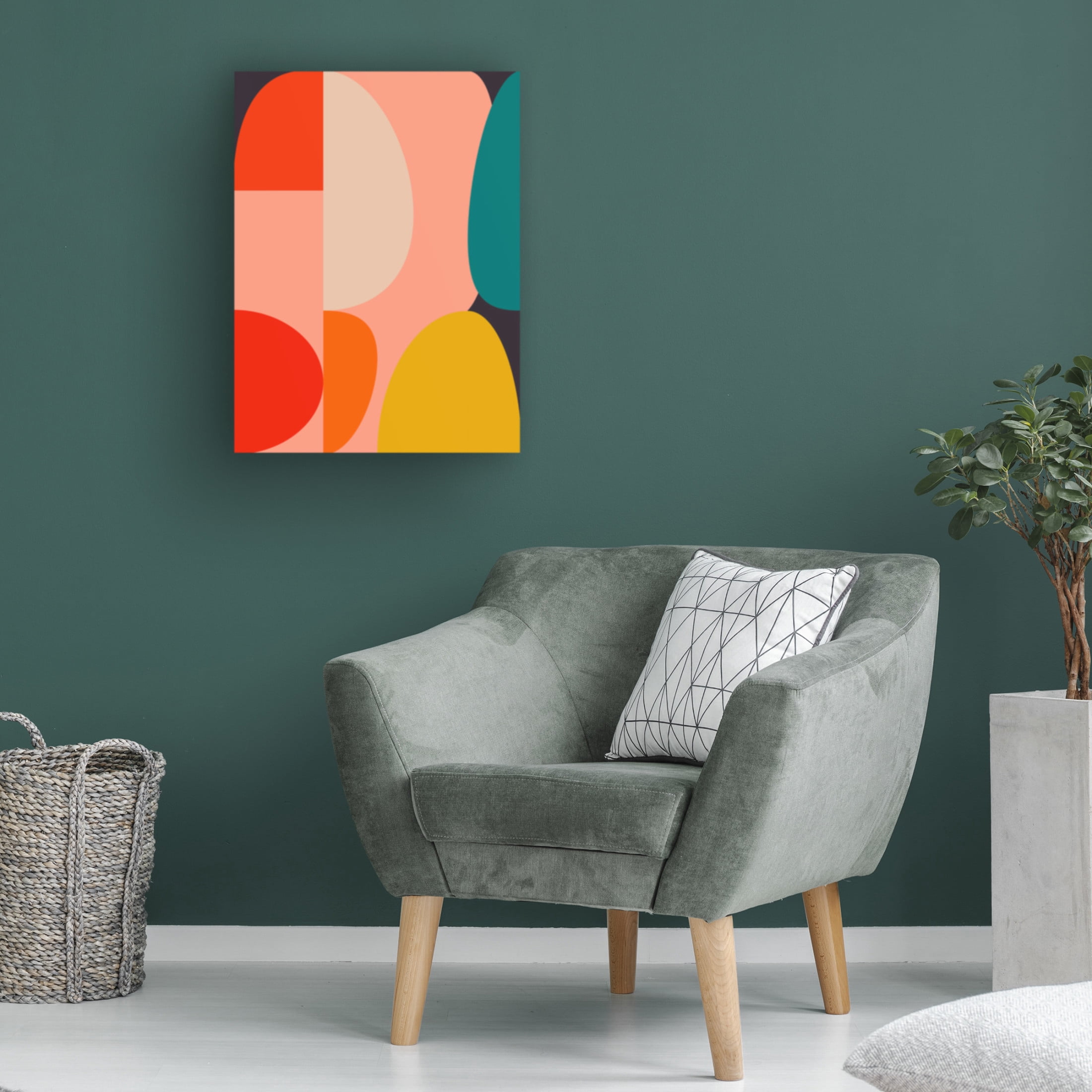 Trademark Fine Art Ana Rut Bre Mid Century Pastel 14 Canvas Wall Art