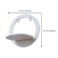 thumbnail image 4 of 1pc Plastic Stoarge Rack Wall-mounted Sundries Holder Shop Wall Shelf (White), 4 of 5