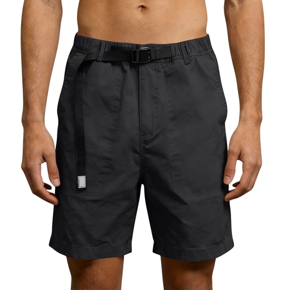 Men's Classic Cargo Stretch Short Solid Color Casual Sports Buckle Waistband With Multiple Pockets Workwear Shorts