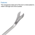thumbnail image 4 of Unique Bargains 4 Inch Nickel Plated Fastener Remover Clip Removal Tool with Red Plastic Handle, 4 of 6