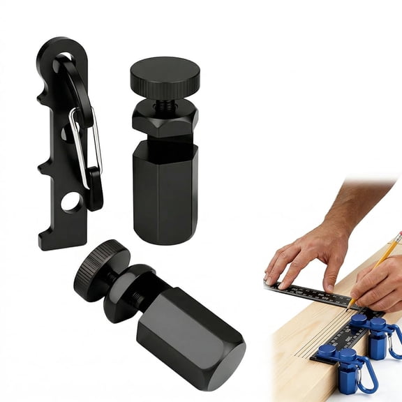 Tall Stair Gauges Set for Framing Square with Holder, Stair Gauge for Circular Saw, Hexagonal Stable Lock and Hook for Carpentry Circular Saw Guide, Locks Your Wood at a Perfect 90° for Wood