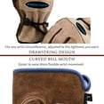 thumbnail image 3 of HOMEIORA Leather Work Gloves for Men or Women. XS Glove for Gardening, Tig/Mig Welding, Construction, Chainsaw, Farm, Ranch, etc. Leather, Cotton Lined, Utility, Firm Grip, Durable, Brown - Gray, 3 of 5