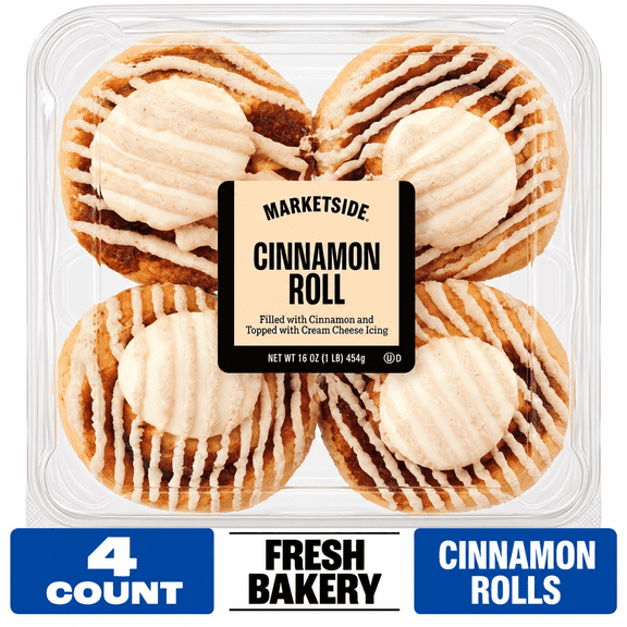 Marketside Baked Cinnamon Rolls, 16 oz , 4 Count