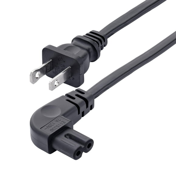 Cable de alimentación para portátil StarTech.com NEMA 1-15P de 1 m a C7 en ángulo recto