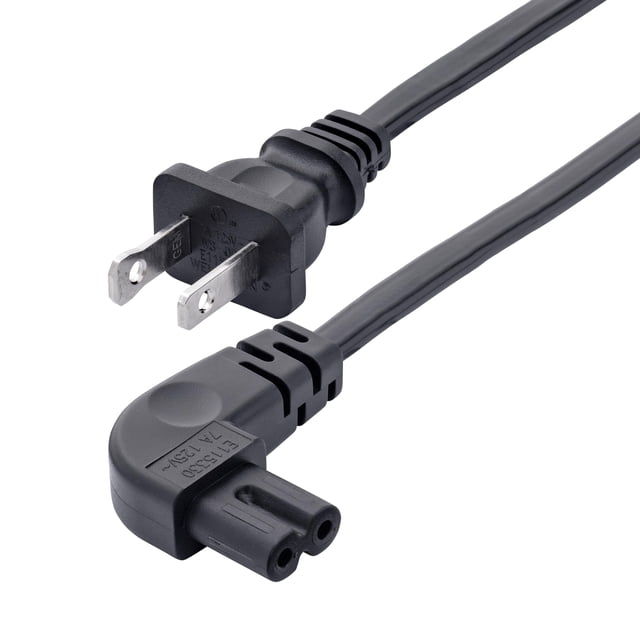 Cable de alimentación para portátil StarTech.com NEMA 1-15P de 1 m a C7 en ángulo recto
