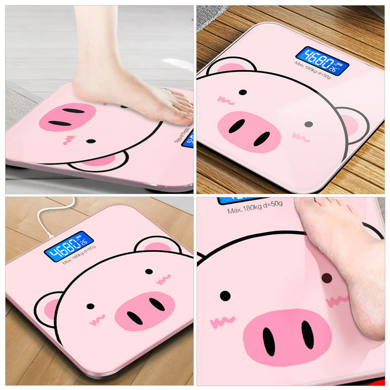 Premium Vector  The soft pink body scale serves to determine your weight  flat design