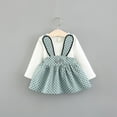 thumbnail image 3 of Toddler Girl Dress Floral Ruched Green Dress for Girls Summer Baby Girl Clothes Toddler Dresses 2-3 Years, 3 of 3