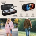 thumbnail image 7 of Yspwyqan Fire Ice Baseball Kids Backpack Set for Travel, with Lunch Box Water Bottle Bag, 17 Inch Lightweight Large Capacity Boys Backpack with Multi-Pocket for Back to School Gifts, 7 of 7