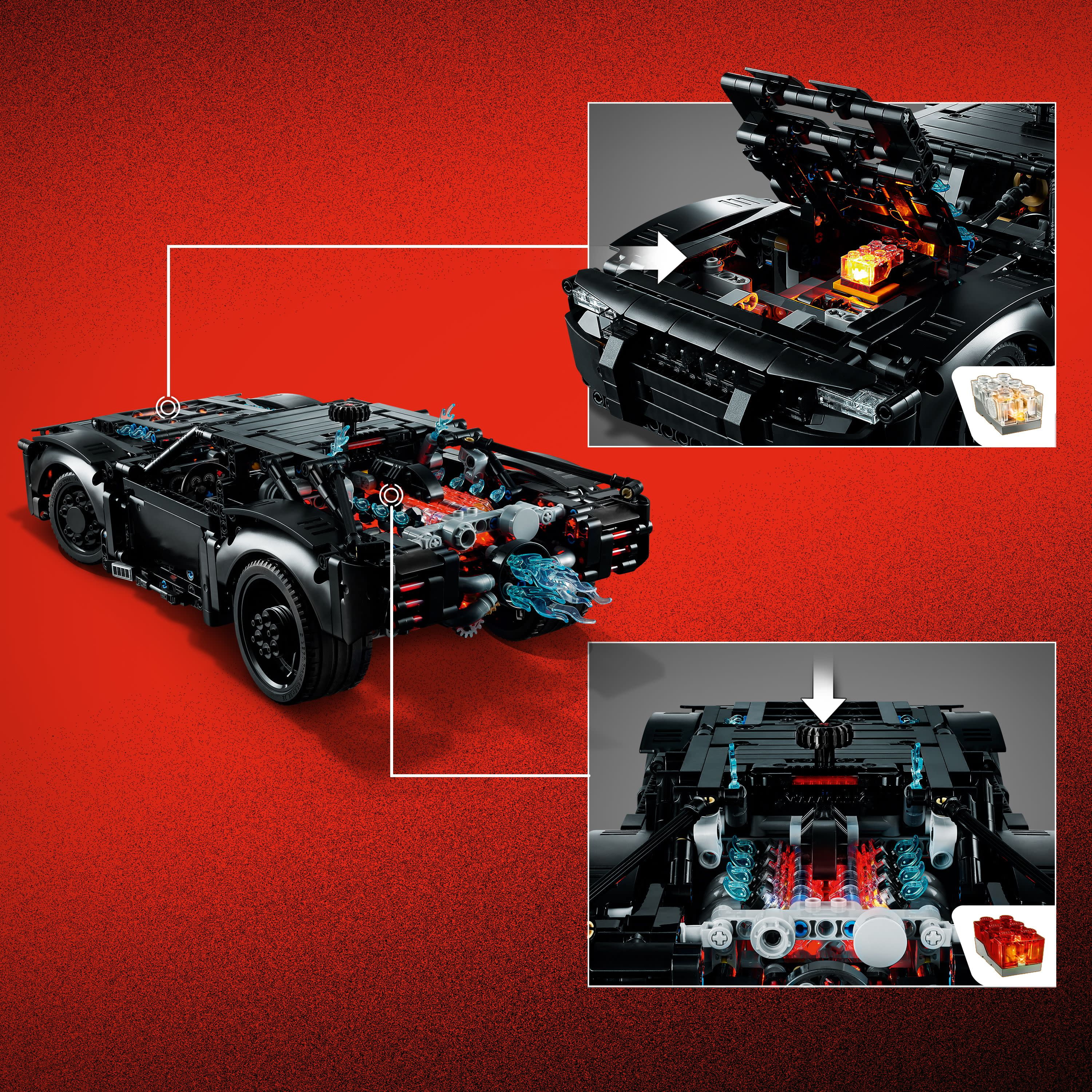  LEGO Technic The Batman – Batmobile 42127 Model Car Building  Toy, 2022 Movie Set, Superhero Gifts for Kids and Teen Fans with Light  Bricks : Toys & Games