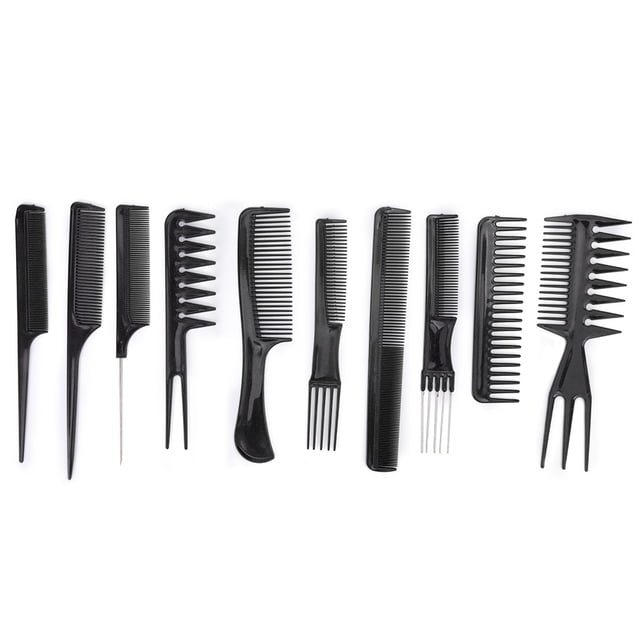 Peine de masaje para peinado del cabello, 10 piezas de masaje de plástico, peine de masaje anticuero cabelludo, peine para el cabello de calidad superior