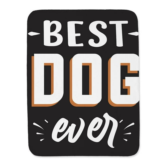 Best Dog Ever Quote Blanket  -Image by Shutterstock,
