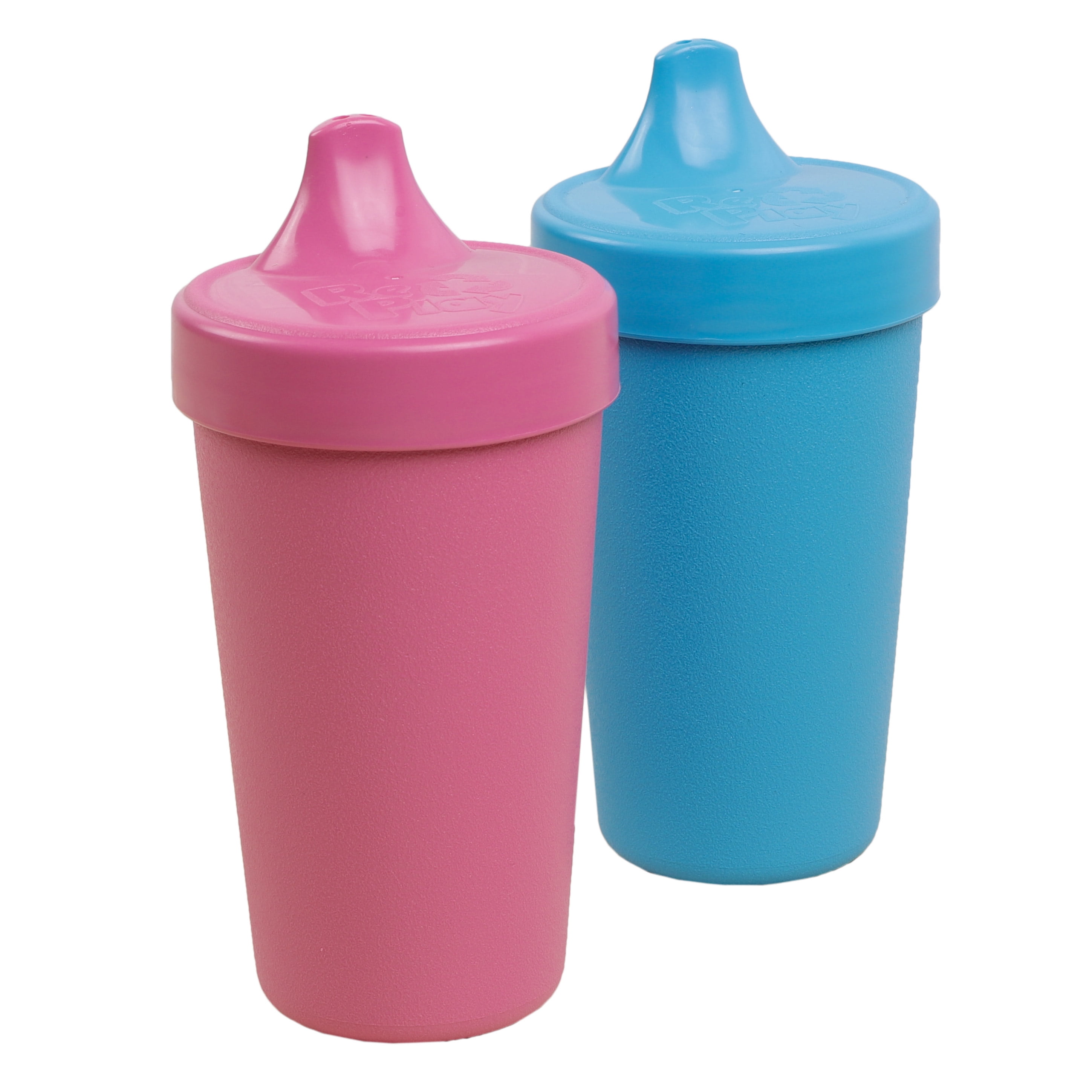 Re-Play Made in The USA 3pk Toddler Feeding No Spill Sippy Cups for Baby,  Toddler, and Child Feeding - Red, Yellow, Sky Blue (Primary) Durable