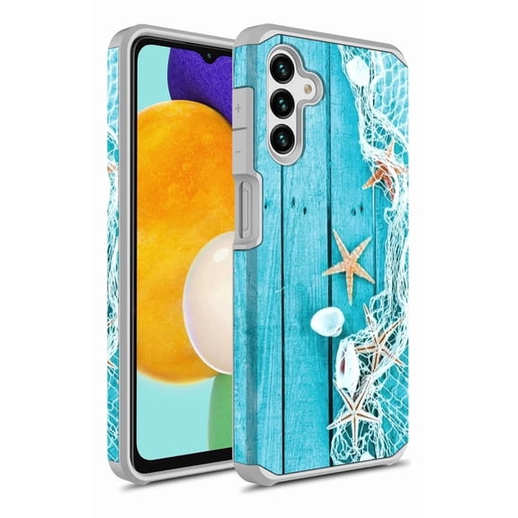 Samsung Galaxy A14 5G Case, Rosebono Slim Hybrid Shockproof Hard Cover Graphic Fashion Colorful Skin Cover Armor Case for Samsung Galaxy A14 5G (Starfish)