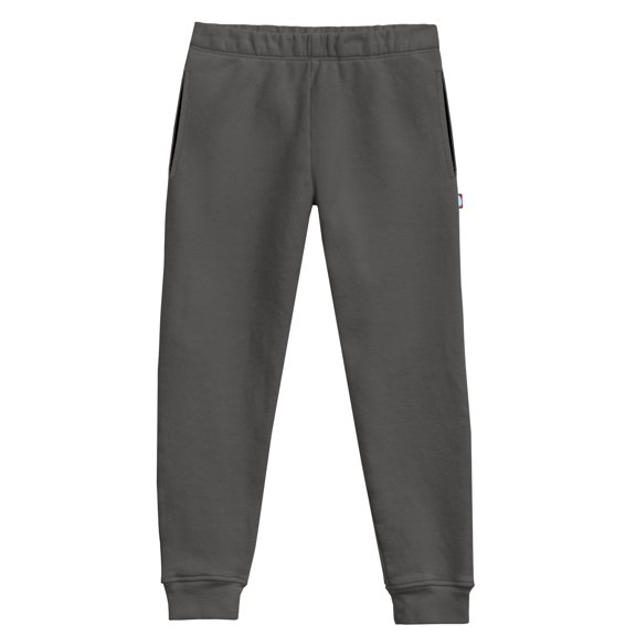 Boys and Girls Lightweight Soft Cotton Fleece Pocket Jogger | Charcoal