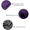 thumbnail image 7 of ZSHOW Girls' Waterproof Fleece Lined Raincoat Windproof Hooded Ski Jacket(Dark Purple,6-7), 7 of 7