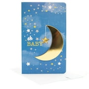 PaperCraft Baby Birthday Cards with Envelope, Moon