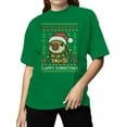 thumbnail image 2 of Festive Capybara Christmas Sweater Women's T-shirt, 2 of 3