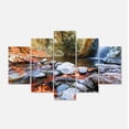 thumbnail image 2 of Beautiful Serenity Waterfall in Cyprus - Landscape Wall Art on Canvas, 2 of 3