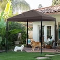 thumbnail image 3 of Yescom 117"x117" Gazebo Top Replacement for Smaller 10x10Ft 1-Tier Outdoor Patio Canopy Cover Party Yard Garden Coffee, 3 of 9