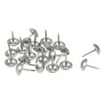 thumbnail image 2 of Uxcell 0.43''x0.67'' Upholstery Nails Tacks Round Head Thumb Push Pins Iron Silver 50Pcs, 2 of 5