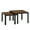 Rustic Brown, variant on LoLado Nesting Coffee Table Set of 2, Square Modern Stacking Table with Wood Finish for Living Room, Rustic Brown